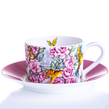 Load image into Gallery viewer, Fine bone china cup and saucer set floral Emmas Kitchen Longleat 