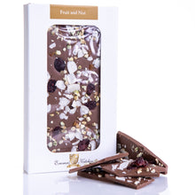 Load image into Gallery viewer, Milk chocolate bar fruit and nut chocolate gift box Emmas Kitchen longleat shop