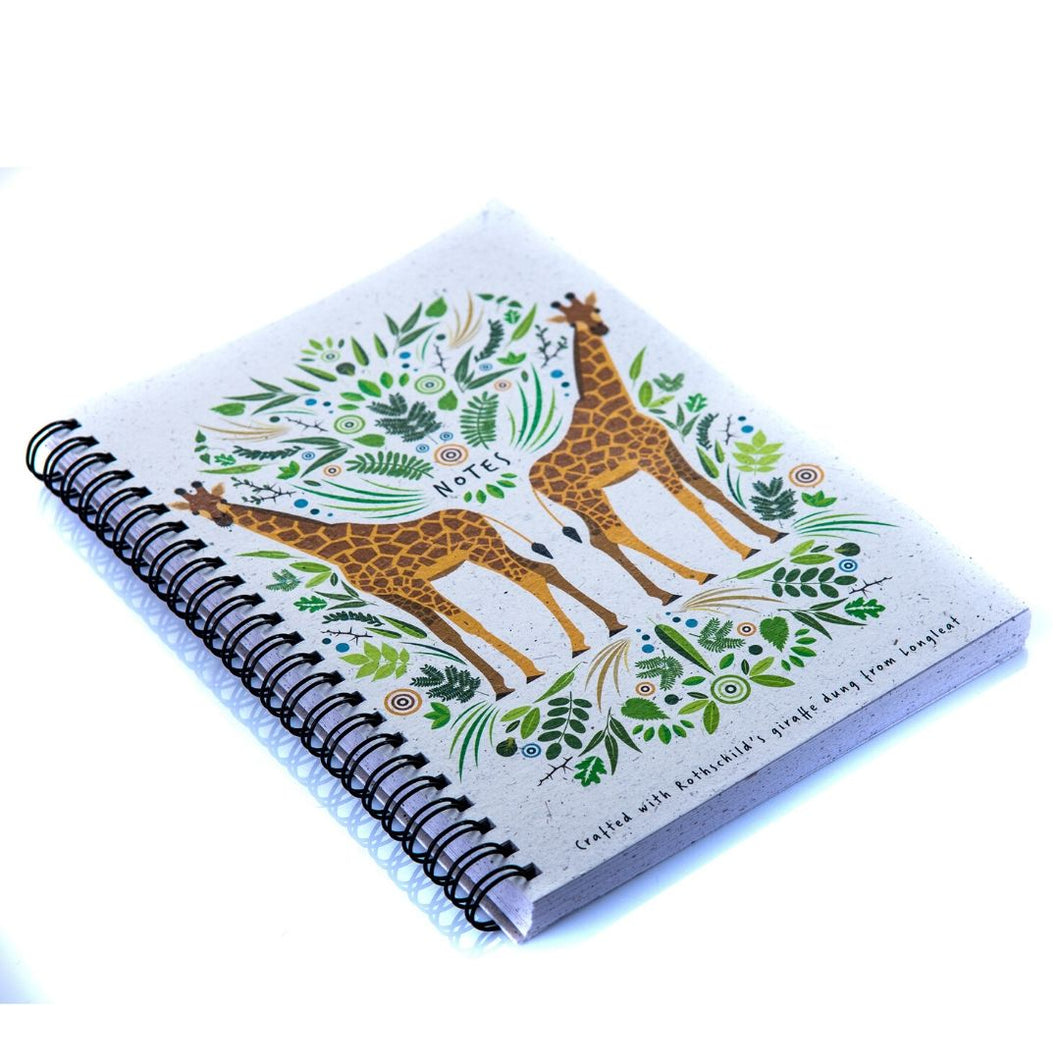 Giraffe Poo Paper Collection: A5 Wiro Bound Book