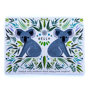 A6 Postcard  Koala Poo Paper Collection Longleat Shop