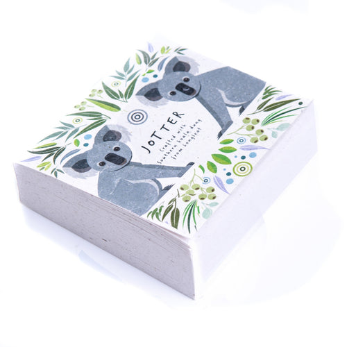 Longleat koala gifts koala poo paper square jotter notepad recycled