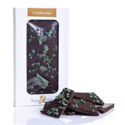 Best dark chocolate bar vegan chocolate mint flavour Emmas Kitchen Longleat shop