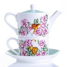 Load image into Gallery viewer, Teapot tea for one gift set fine bone china Emmas Kitchen Longleat