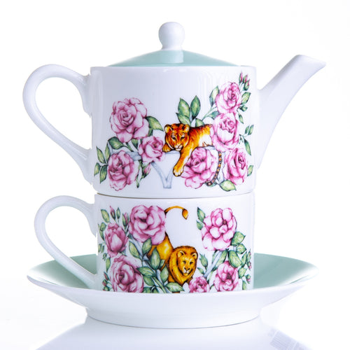 Teapot tea for one gift set fine bone china Emmas Kitchen Longleat